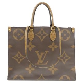 Borsa Tote Louis Vuitton OnTheGo Monogram Giant Marrone