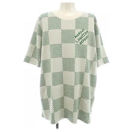 Top de algodão Louis Vuitton Marrom Branco Verde