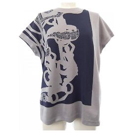Hermès Hermes Wool Silk Knit Blue Other