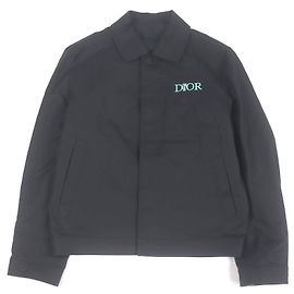 Dior Blouson Jardin Capsule Collection Logo Embroidered Jacket Black