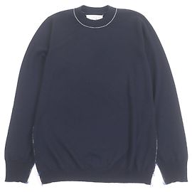 Maison Martin Margiela Maison Margiela 14 Stitch Design Wollpullover Blau Marineblau
