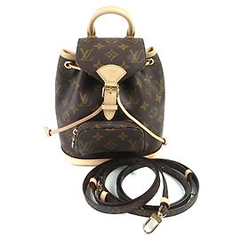 Louis Vuitton Montsouris MINI Monogram Backpack Brown