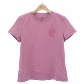 Hermès Camiseta de algodón Hermes Cartouche Parfroy Rosa