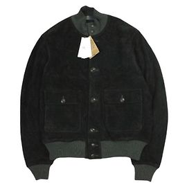 Ralph Lauren Giacca in pelle scamosciata RRL Nero Altro
