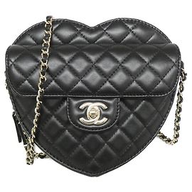Chanel Lambskin Shoulder Bag Black