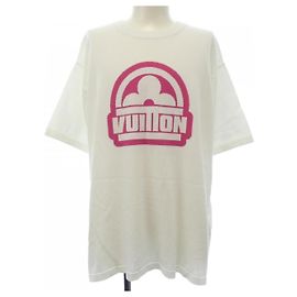 Punto Louis Vuitton de algodón de manga corta Rosa Blanco