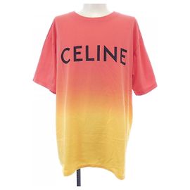 Céline Camiseta de algodón CELINE Roja Amarillo