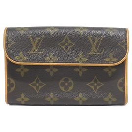 Pochette Florentine Monogram Louis Vuitton marsupio Marrone