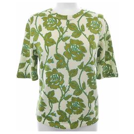 Gucci Knit Top Beige Green
