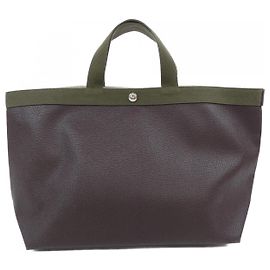 Autre Marque Borsa Tote Square GP di Herve Chapelier Marrone Cachi