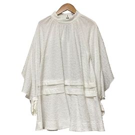 Autre Marque Pull transparent embossé Snidel Blanc