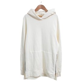Autre Marque Sweatshirt à zip au bas John Elliott Blanc Blanc cassé