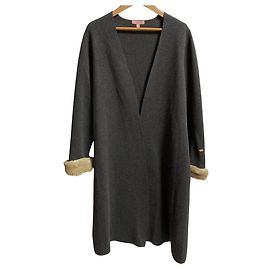 Autre Marque TOCCA Cashmere Blend Knit Long Cardigan Brown