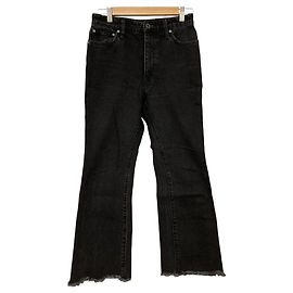 Autre Marque Pantalones vaqueros Spick and Span BELL-LINE FRAY DENIM Negro