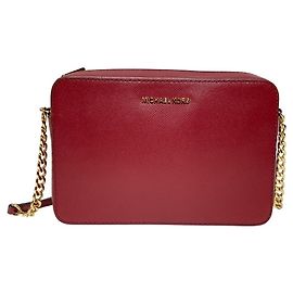 Borsa a tracolla con catena Michael Kors Rosso