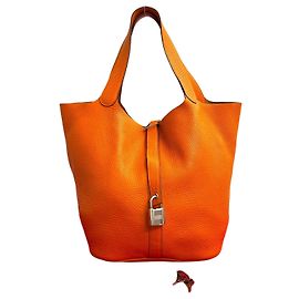 Hermès Picotin Lock GM Kalbsleder Handtasche Orange