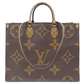 Borsa Tote Louis Vuitton OnTheGo Monogram Giant Marrone