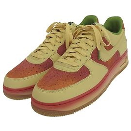 Autre Marque Baskets Nike Air Force 1 en daim Vert Orange Jaune
