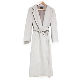 Autre Marque Swingle Open Front Wool Etoile Coat Beige