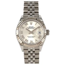Relógio Rolex Datejust em aço inoxidável e ouro branco Prata