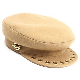 Hermès Hermes Vauban Sailor Wool Cap Beige
