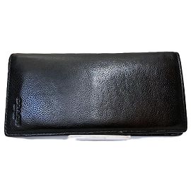 Coach F75009 Calf Leather Long Wallet Black