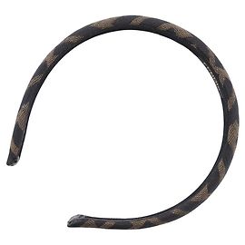Tiara de lona nylon Zucca Fendi Marrom