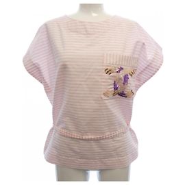 Top Chanel Rosa Blanco