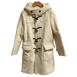 Autre Marque beautiful people Duffle Coat Wollmantel Weiß Aus weiß