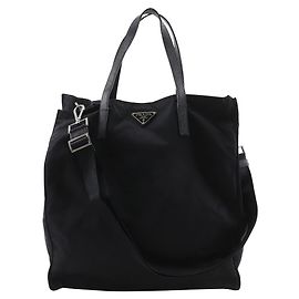 Prada 2WAY Nylon 2way Bag Black