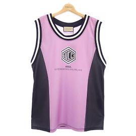 Top de tirantes de algodón Gucci Negro Rosa