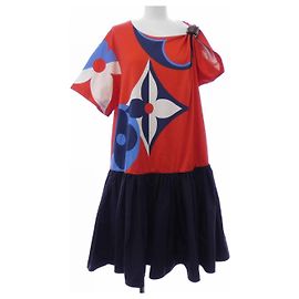 Louis Vuitton Kleid Rot Blau Marineblau
