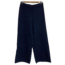 Autre Marque DEMYLEE Knit Wide Pants Blue Navy blue