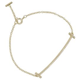 Tiffany & Co Bracciale Tiffany T Smile in oro 750 e diamanti D'oro