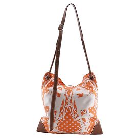 Bolsa de ombro de seda Silky City PM Hermès Laranja