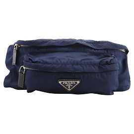 Riñonera de nylon Prada Azul Azul marino