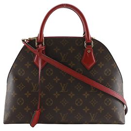 Bolsa 2way Louis Vuitton Alma Monogram Marrom Vermelho