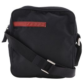 Borsa a tracolla in nylon sport Prada Nero