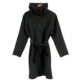 Autre Marque DKNY Stand Collar Coat Brown