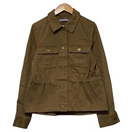 Giacca in twill Theory Luxe Wash Marrone