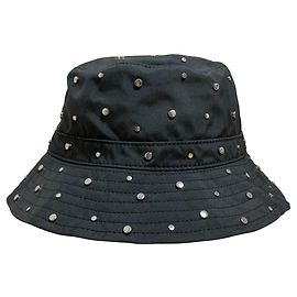 Autre Marque Ganni Studs Bucket Hat Schwarz
