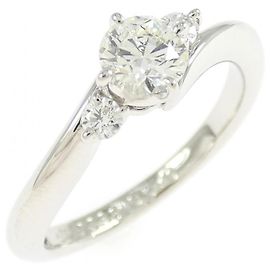 Autre Marque Pt950 Diamond Ring Silvery
