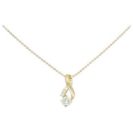 Autre Marque Collier en diamant Au750 Doré