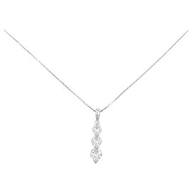 Autre Marque Collana di Diamanti PT900 PT850 Argento