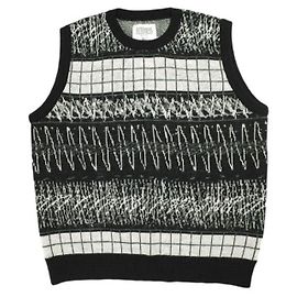 Autre Marque CAV EMPT WAVE LINE WOOL Vest Black