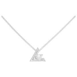 Collana Louis Vuitton Volt One PM 750 Oro Bianco e Diamanti Argento