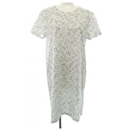 Hermès Robe coupée Hermes Blanc