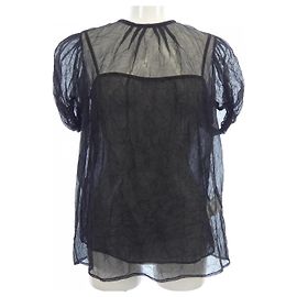 Chanel Silk Top Black