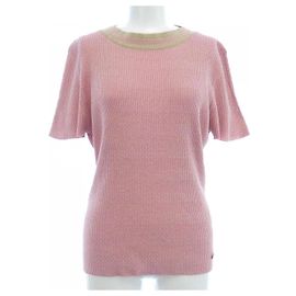 Top de malha Chanel Rosa