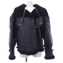 Yves Saint Laurent Giacca AVIATOR Saint Laurent Giacca in shearling Nero